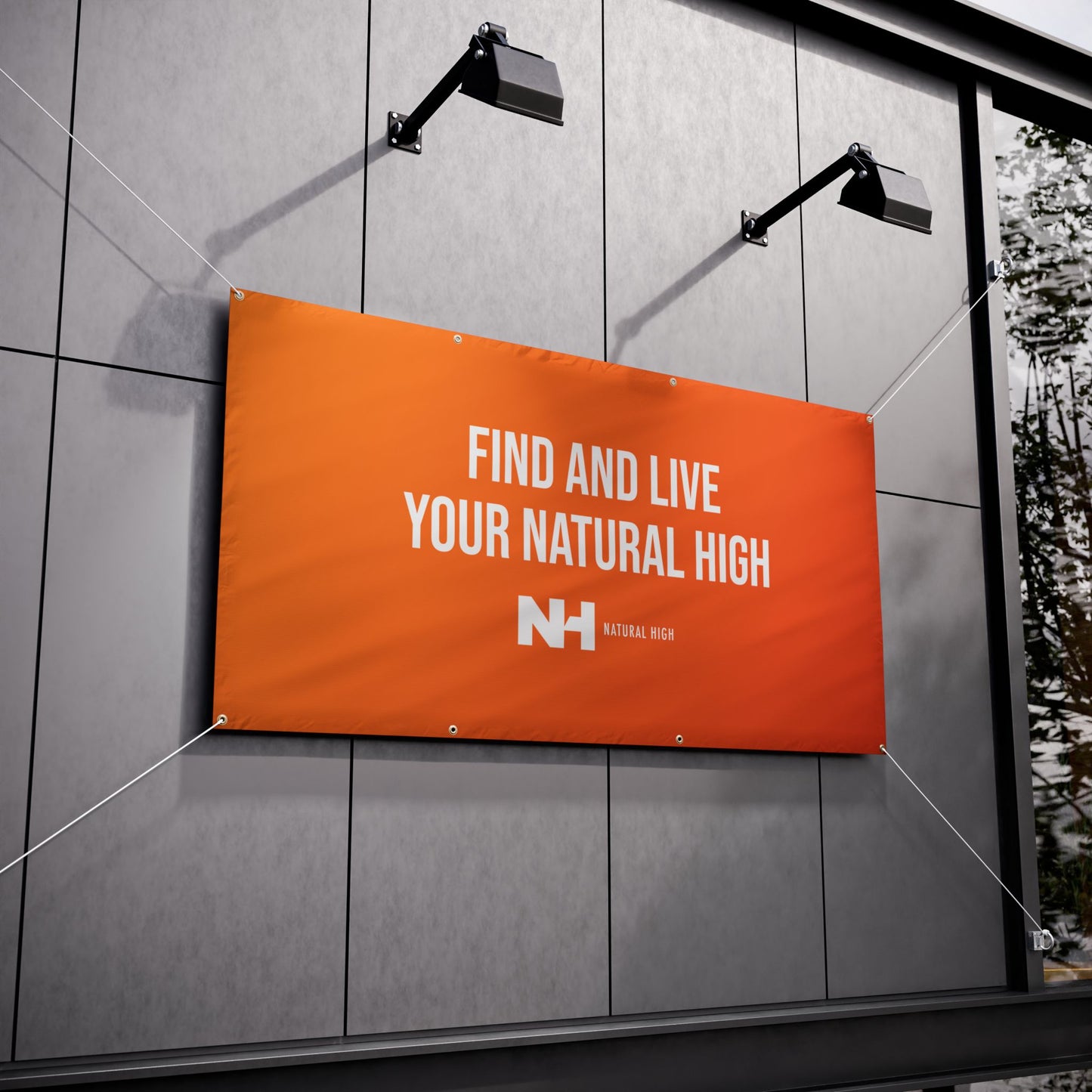 Natural High Tagline Vinyl Banner