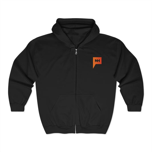 NH Logo Design - Unisex Heavy Blend Full Zip Hoodie