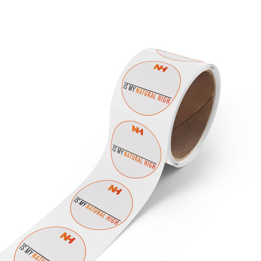 2" x 2" [Blank] Is My Natural High – Write In Your Natural High – Sticker Rolls