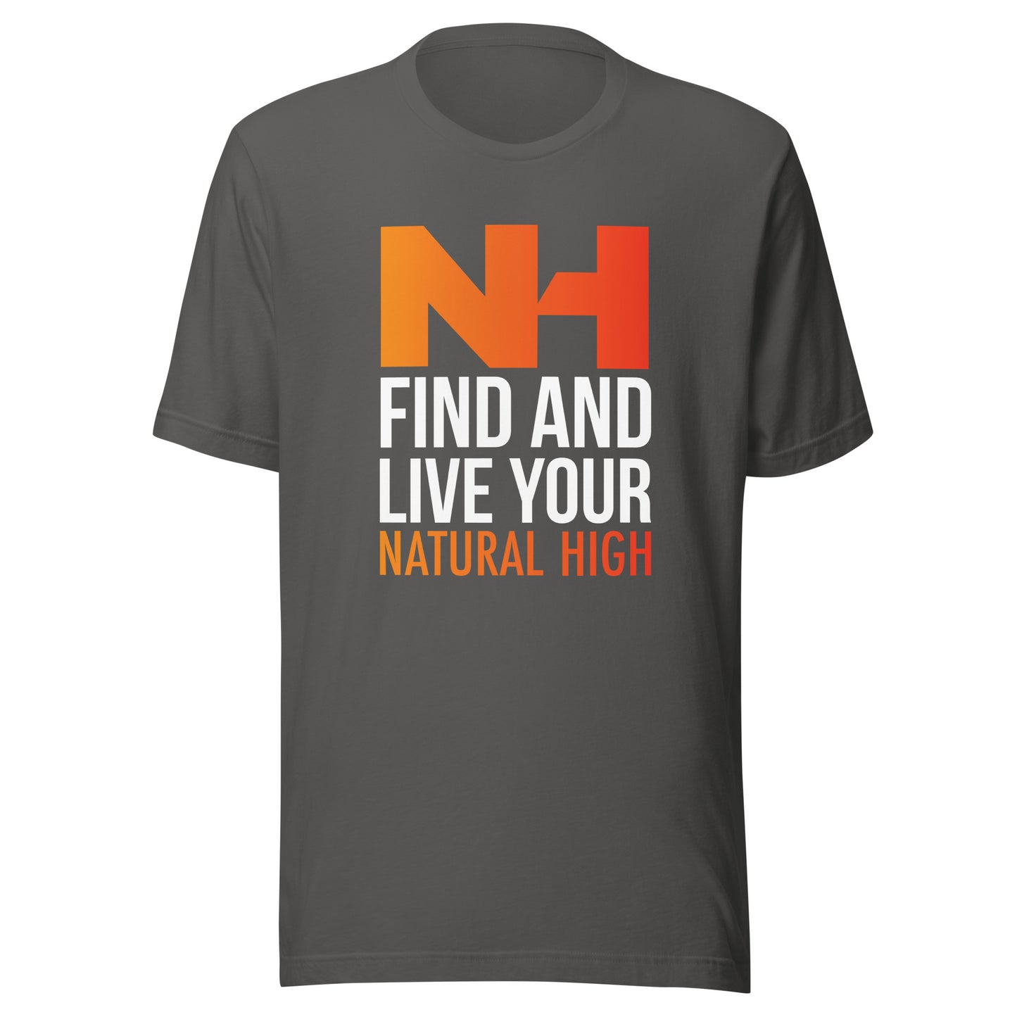 Find And Live Your Natural High Gradient Logo Tee